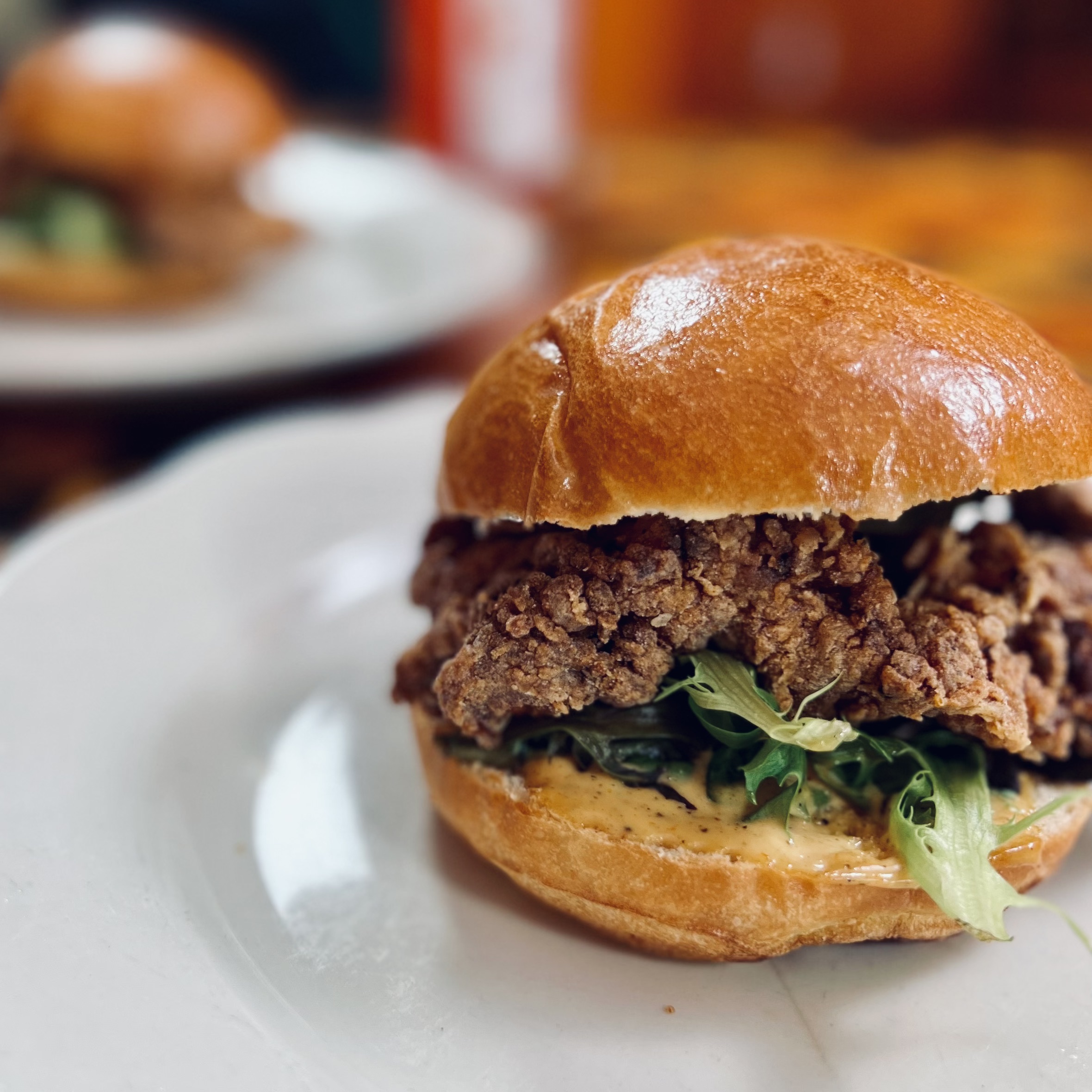 Fried Chicken Sandwich Open Crumb Signature Dish Restaurant Guide